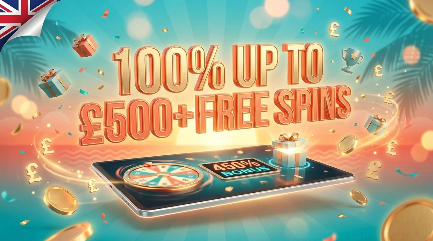 100% UP TO £500+ FREE SPINS